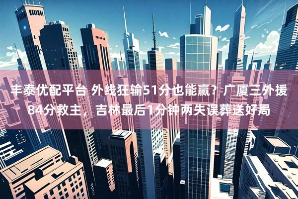 丰泰优配平台 外线狂输51分也能赢？广厦三外援84分救主，吉林最后1分钟两失误葬送好局